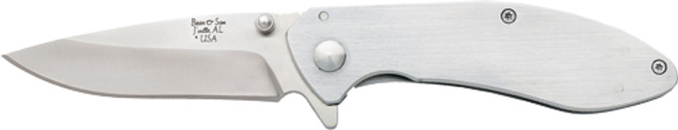 Bear & Son Stainless Liner - Lock 2.78" W/clip Stainless