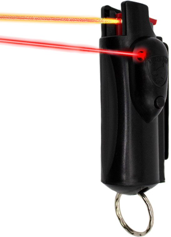 Guard Dog Accufire Pepper Spry - W/ Laser Sight & Keychain Blk