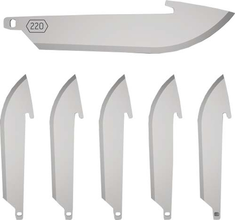 Outdoor Edge 2.2" Drop Point - Blade Pack 6 Ss Blades