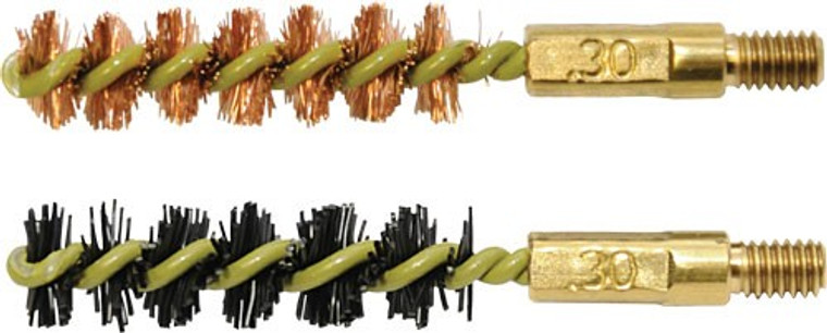 Otis Bore Brush .30 Cal 2-pk - 1-nylon 1-bronze 8-32 Thread