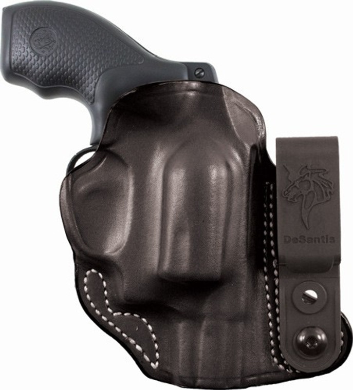 Desantis Flex-tuk Holster Iwb - Tuckable Lther J-frame 2" Blk