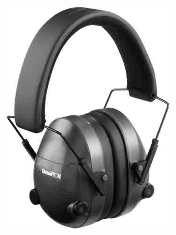 Champion Electronic Ear Muffs - 25db Black