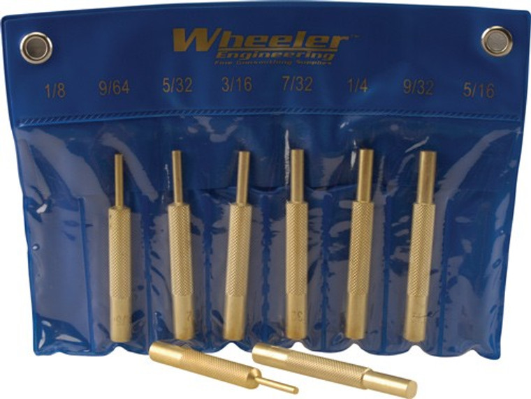 Wheeler 8-pc Brass Punch Set - W/storage Pouch