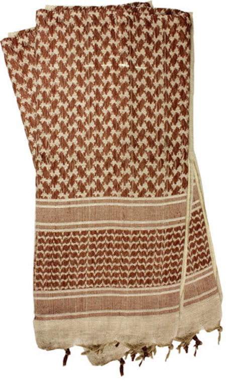 Red Rock Shemagh Head Wrap - Tan/brown