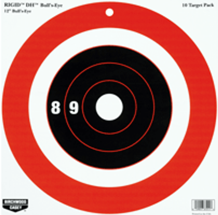B/c Target Rigid Paper 12" - Bull's-eye Dh 10 Targets