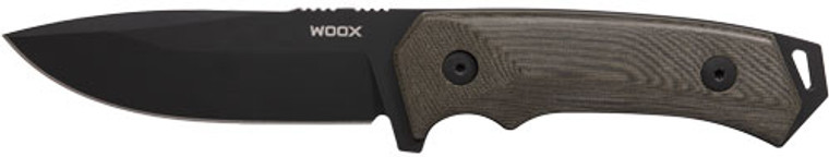 Woox Knife Rock 62 Fixed Blade - 4.25" Black Micarta Plain Hnd!