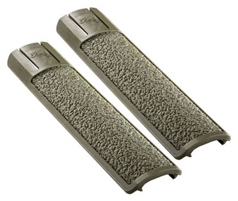 Ergo Grip Rail Cover Full Long - Textured Picatinny Od Grn 2pk