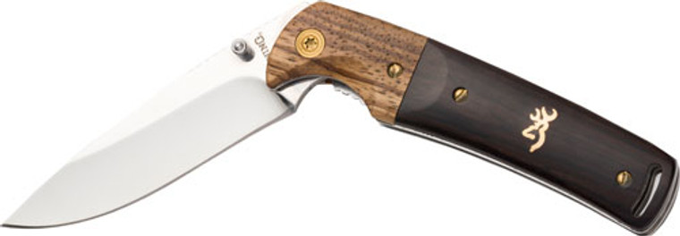Browning Knife Buckmark - Folding Hunter 3" Blade Wood