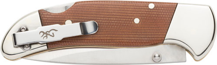 Browning Knife Guide Series - Fldr 3.38" Blade Micarta Hndl!