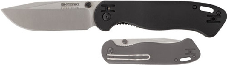 Ka-bar Becker Folder 3.55" - Satin Fine Edge W/pocket Clip