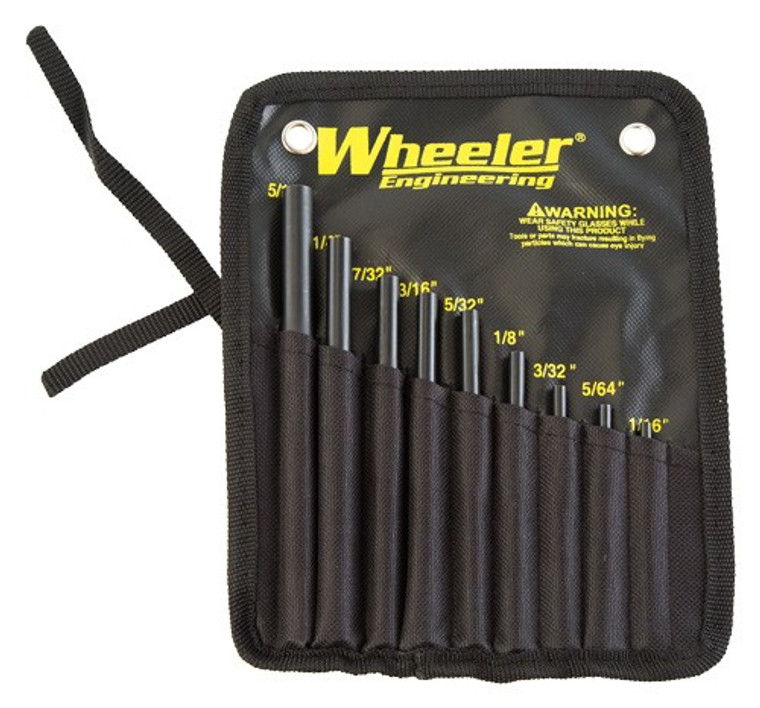 Wheeler 9-pc Roll Pin Starter - Set W/storage Pouch