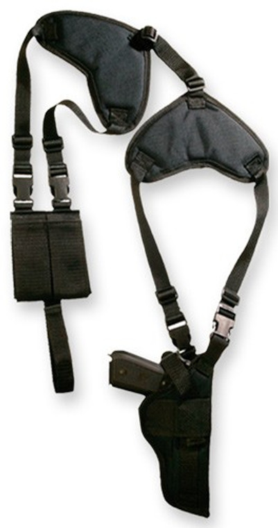 Bulldog Deluxe Vert-shoulder - Holster Rh/lh 2-4" Bbl Black