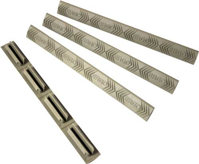 Ergo Grip Rail Cover Wedge Lok - M-lok Compatible Fde 4 Pack