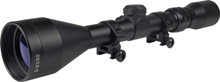 Truglo Scope Buckline 3-9x50mm - Bdc Black W/weaver Rings