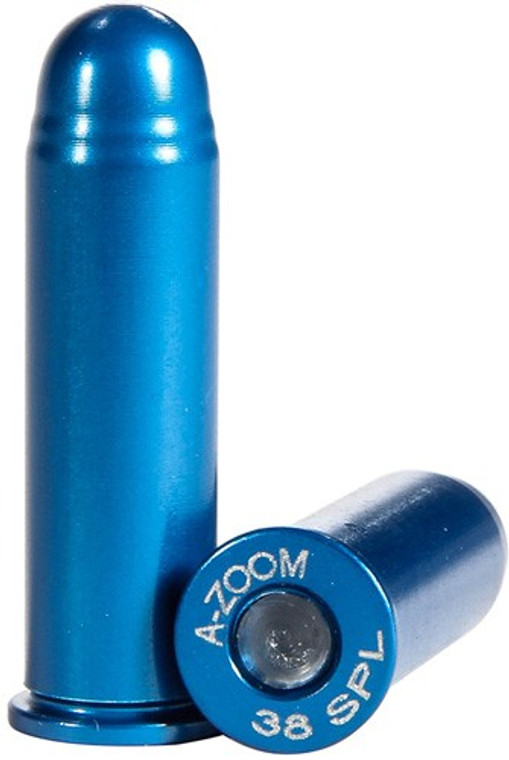 A-zoom Metal Snap Cap Blue - .38 Special 12-pack
