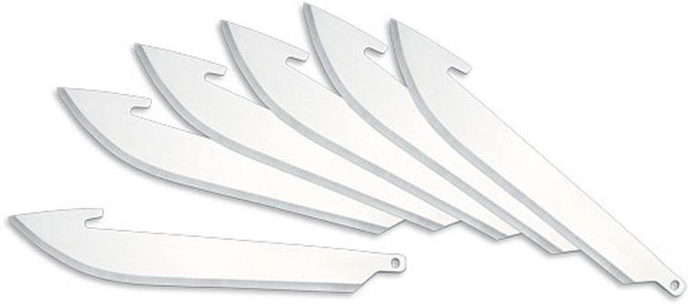 Outdoor Edge 3" Drop Point - Replacement Blades 6-pack