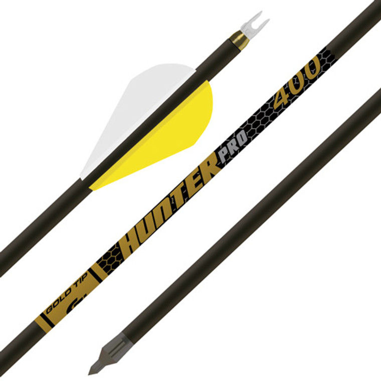 Gold Tip Arrow Hunter Pro 400 - 2" Raptor Vanes 1/2doz