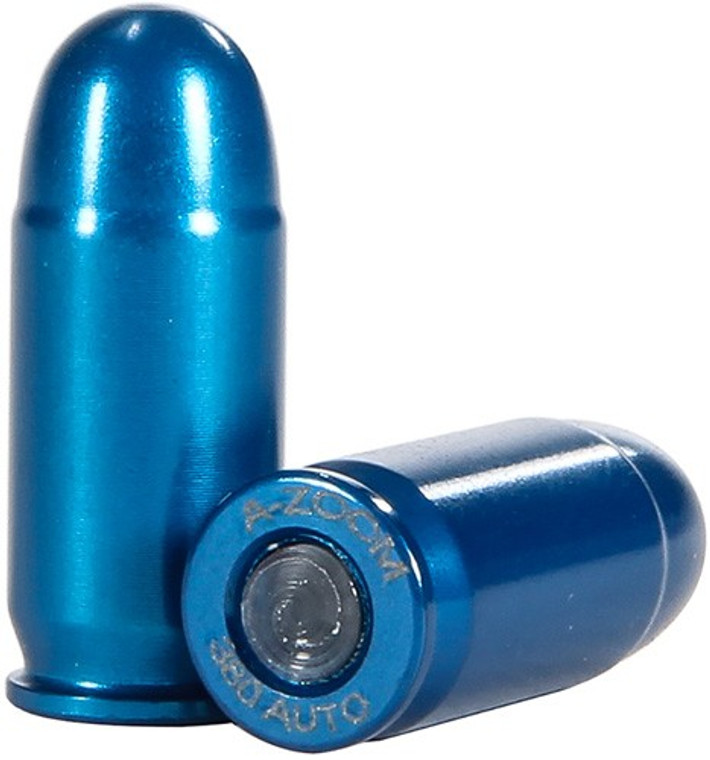 A-zoom Metal Snap Cap Blue - .380acp 10-pack