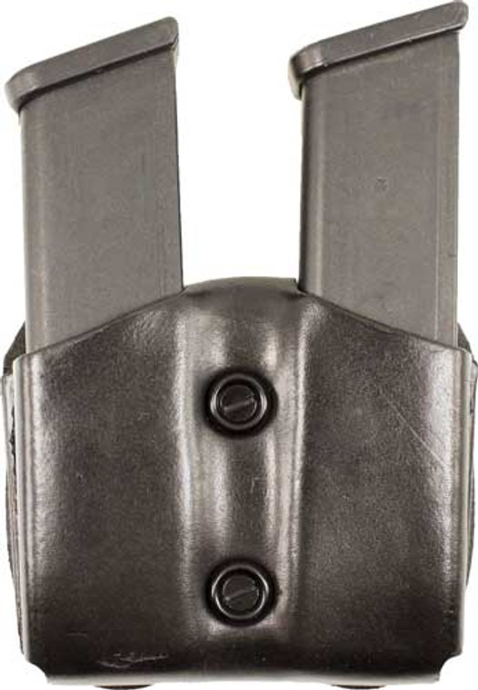 Desantis Double Mag Pouch Owb - Leather Sig P365 Black