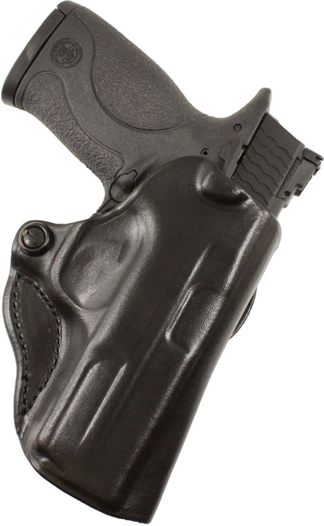 Desantis Mini Scabbard Holster - Rh Owb Leather Walther Ccp Blk