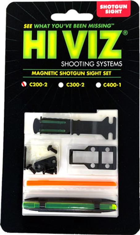 Hiviz Shotgun Deer/turkey Set - C-series 1/4" Vent Rib