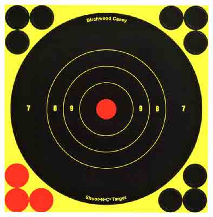 B/c Target Shoot-n-c 6" - Bull's-eye 12 Targets