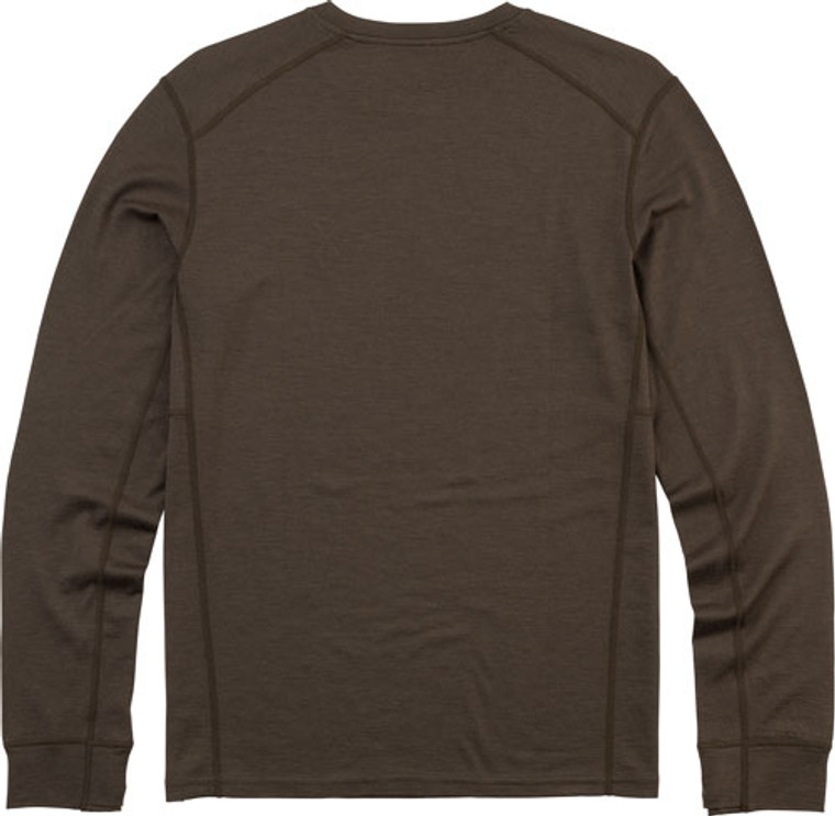 Browning Merino Wool Ls Crew - Shirt Major Brown Large!