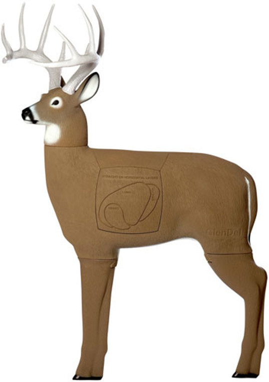 Glendel 3d Buck Target 48" W/4 - Sided Insert Broadhead Rated