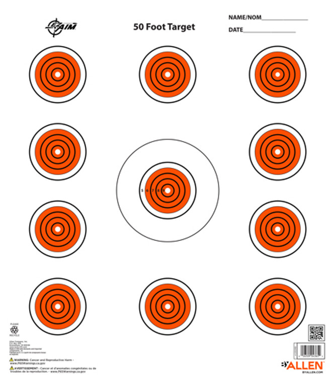 Allen Ez Aim 11 Spot Target - 13-pk 12"x12"