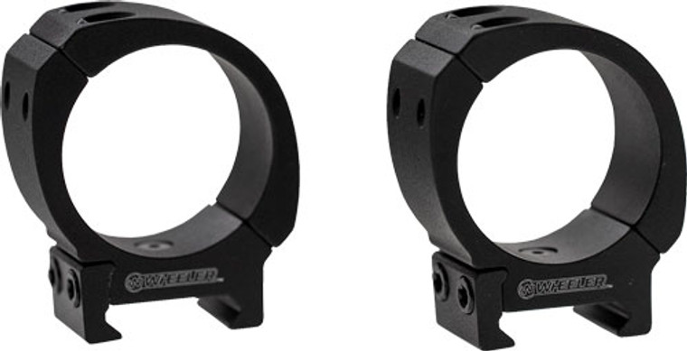 Wheeler Sporter Weaver/pic - Scope Rings 1" Med Mt Black