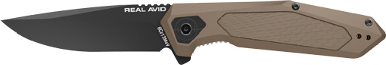 Real Avid Rav-3 Knife Assisted - Folding 3.25" Blade Tan