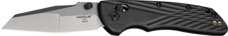 Hogue Deka Able Lock Folder - 3.25" Mod Wharncliffe Poly Blk - 24369H