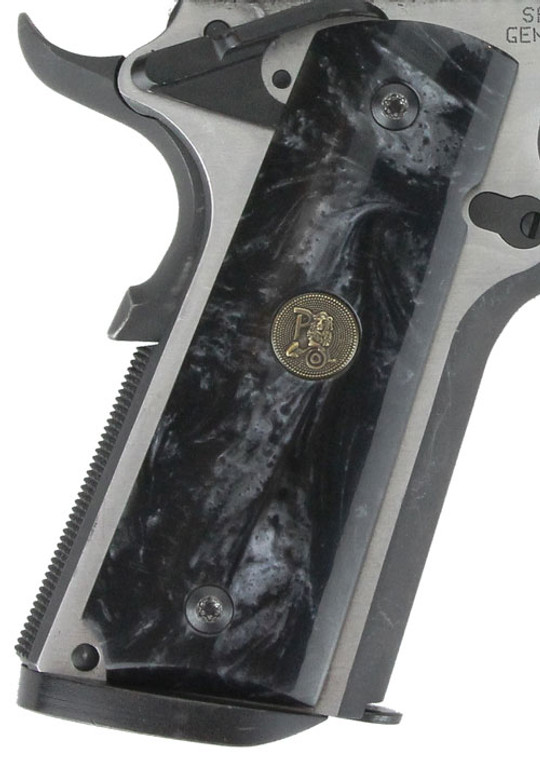 Pachmayr Grips 1911 Full Size - Black Pearl Smooth
