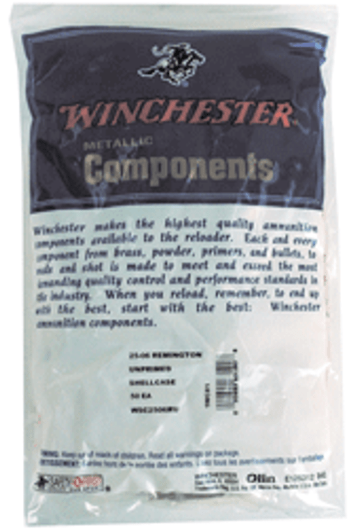 Winchester Unprimed Cases - 25-06 Rem 50pk 20bx/cs