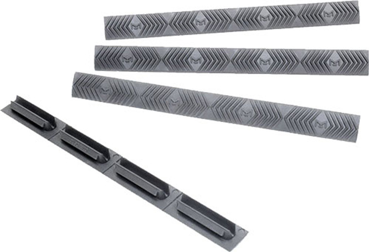 Ergo Grip Rail Cover Wedge Lok - M-lok Compatible Grey 4 Pack