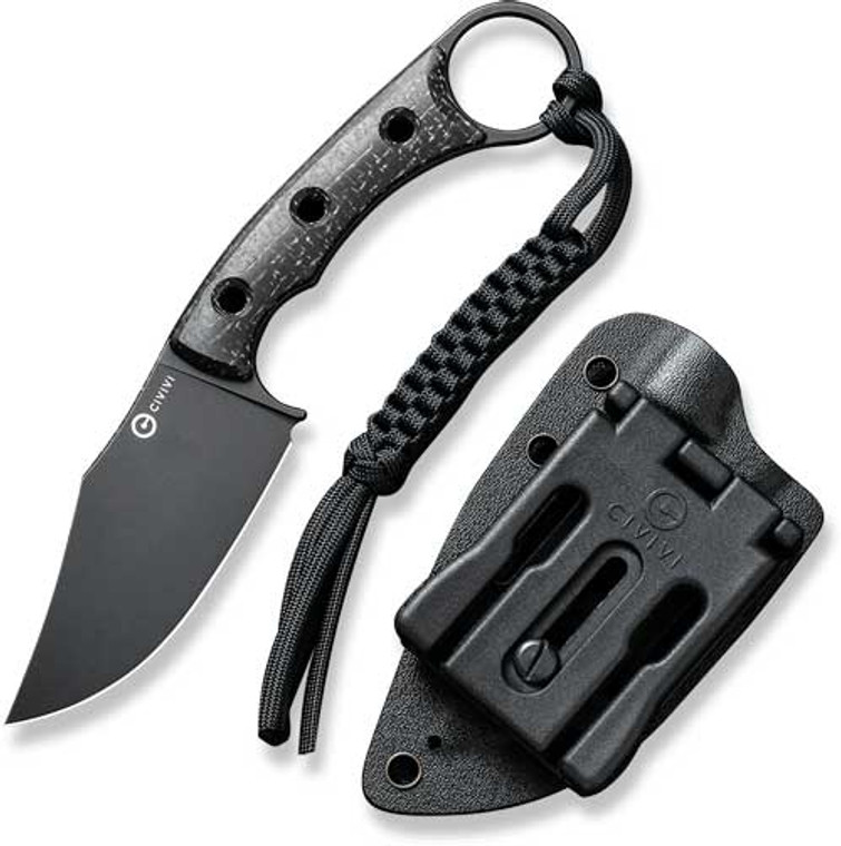 Civivi Knife Midwatch 3.39" - Blk Burlap Micarta/blk Stnwsh
