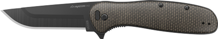 Outdoor Edge Razor Vx2 3" Fldr - Brown Micarta Spring Assist
