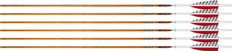 Easton Arrow 6.5 Carbon Legacy - 400 4" Feather Left Heli. 6pk