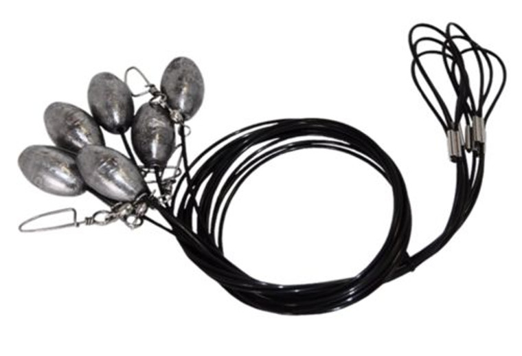 Zink Decoy Texas Rig 36" - 4oz Weight 6 Pack