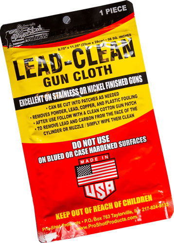 Pro Shot Lead Clean Gun Cloth - 8.75"x11.25" 3pk