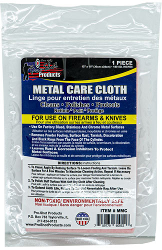 Pro Shot Metal Care Cloth - 12"x15" 1ea