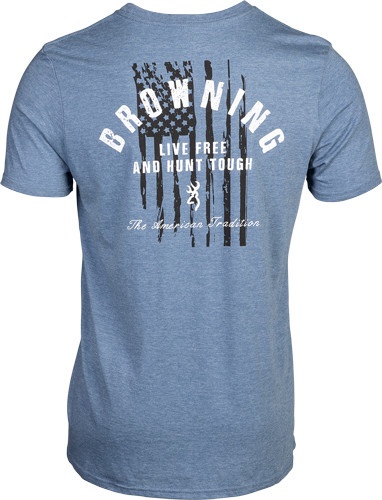 Browning Ss T-shirt Hunt Tough - Blue Large