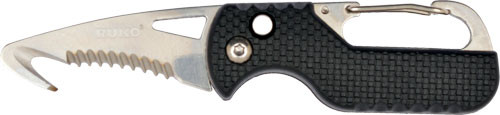 Ruko Spring Assist Folder - 1.75" Rescue Knife Black