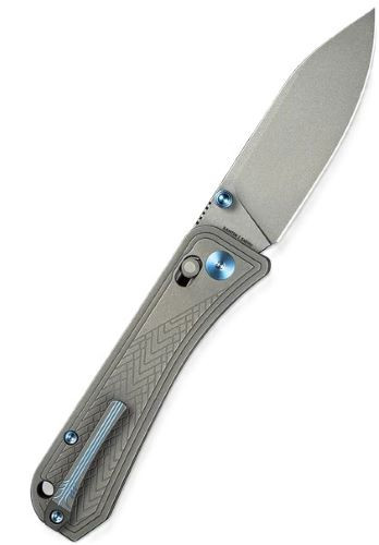 We Knife Bougie Banter 2.91" - Gray Titanium Gray Stonewash