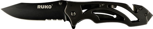 Ruko Folder Ti Tactical Knife - 3.3" Vented Titanium Handle