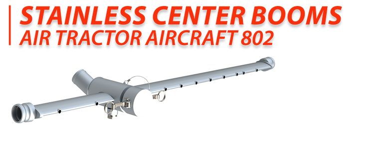 STAINLESS CENTER BOOMS Air Tractor 802