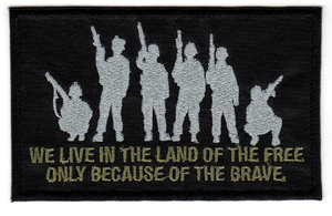 We Live In The Land Free Only Because Of The Brave