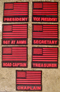 American Flag and Officer Title