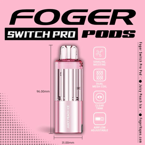 Juicy Peach Ice- FOGER SWITCH PRO REFILL 30K