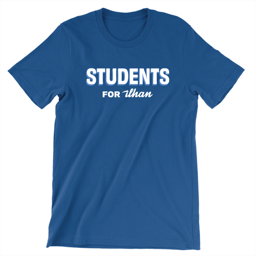 Students For Ilhan (Unisex Royal Blue Tee)